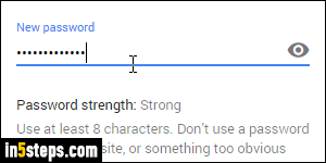 Change Google password - Step 5
