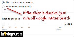 Change number of Google search results - Step 4