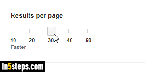 Change number of Google search results - Step 5