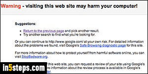 Check Google Safe Browsing - Step 2