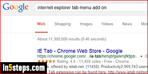 Ignore terms/domains in Google search - Step 1