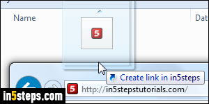 Save IE shortcut to desktop - Step 5