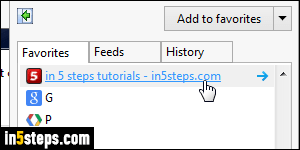Add to Favorites in IE - Step 5