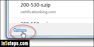 Change download location in IE - Step 3