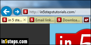 Disable IE tabs background color - Step 1