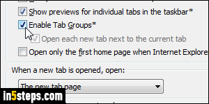 Disable IE tabs background color - Step 3