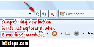 Disable compatibility mode in IE - Step 1