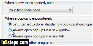 Open links in new IE tab - Step 5