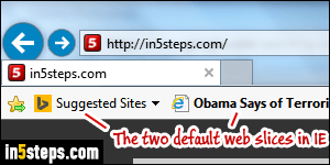 Remove suggested sites / news in IE - Step 1