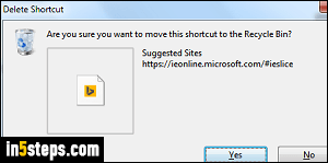 Remove suggested sites / news in IE - Step 4