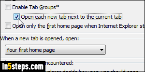 Set IE homepage / new tab to blank page - Step 5