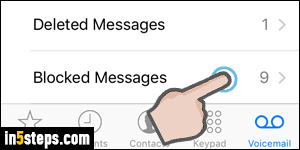 Block phone number on iPhone - Step 4