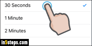 Change iPhone auto-lock timer - Step 5