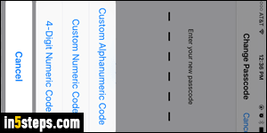 Change iPhone password - Step 3