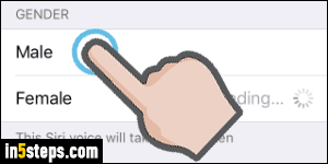 Change Siri to male voice on iOS - Step 5