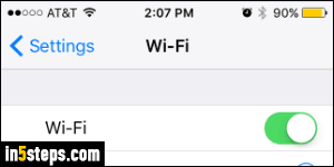 Connect iPhone to wireless network - Step 5