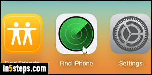 Enable find my iPhone / iPad - Step 1