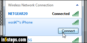 Use iPhone to connect to the internet - Step 4