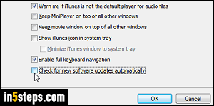 Check for iTunes updates / new versions - Step 5