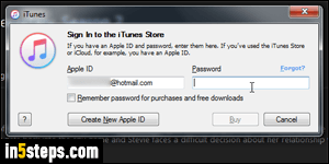 Turn off iTunes purchase password - Step 1