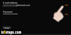 Change Amazon email from Kindle Fire - Step 6