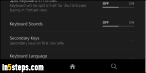 Enable keyboard sounds on Fire tablet - Step 4