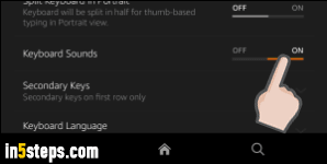 Enable keyboard sounds on Fire tablet - Step 5