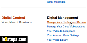 Get your Kindle Fire tablet email address - Step 3