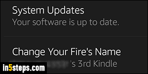 Rename Fire tablet/phone - Step 3
