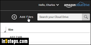 Upload images to Amazon Cloud Drive - Step 5