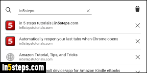 View browsing history in Silk browser - Step 4