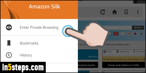 View browsing history in Silk browser - Step 5
