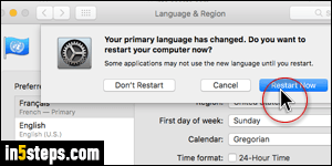 Add / change language in Mac OS X - Step 5