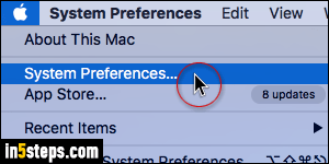 Change default browser in Mac OS X - Step 2