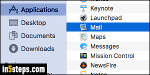 Change default mail app on Mac OS X - Step 1