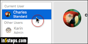 Change password on Mac OS X - Step 3