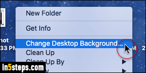 Change wallpaper in Mac OS X - Step 2