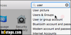 Add users on Mac OS X - Step 3