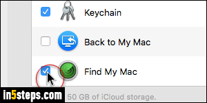 Enable Find My Mac - Step 5