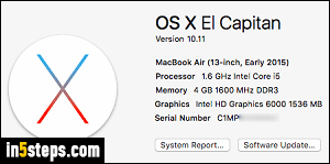 Upgrade Mac OS X to El Capitan - Step 5