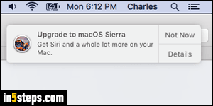 Upgrade your Mac to macOS Sierra - Step 1