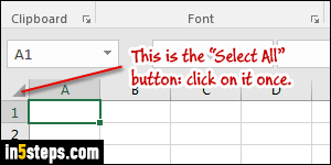 Change columns width in Excel - Step 3