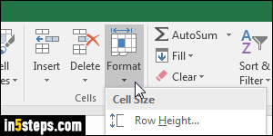 Change columns width in Excel - Step 6
