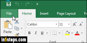 Create budget template in Excel - Step 2