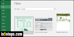 Create budget template in Excel - Step 3