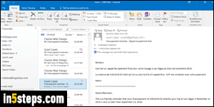 Change color scheme in Outlook 2016 - Step 1