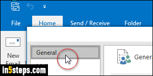 Change color scheme in Outlook 2016 - Step 3