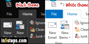 Change color scheme in Outlook 2016 - Step 5