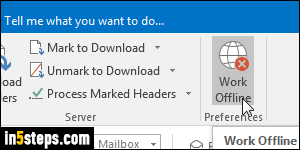Check for new mail in Outlook - Step 5