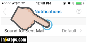 Disable mail sound in Outlook Mobile - Step 4